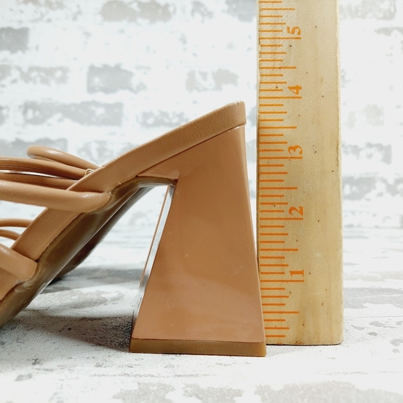 NEW Abound Austyn Tan Tubular Strappy Heeled Sandals W902 - Picture 8 of 16